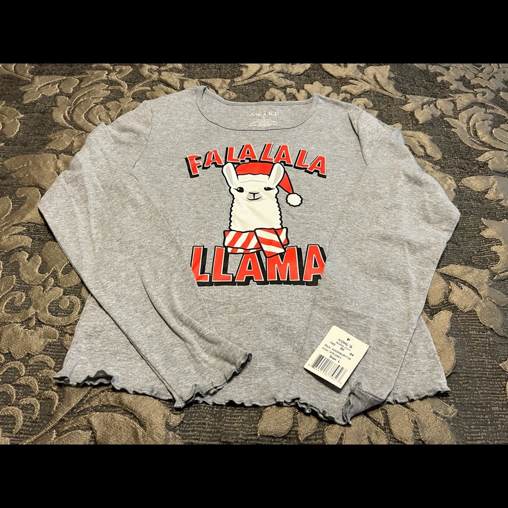 Awake Llama Long Sleeve Tee
